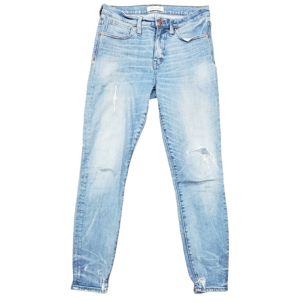 Madewell‎ 9" High Rise Skinny 28 Tapered Leg Light Wash